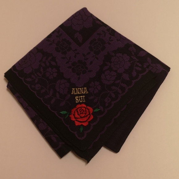 Anna Sui Handkerchief scarf bandana - Picture 2 of 7